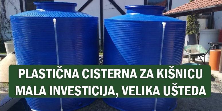 Plasticna cisterna 2000 l za kisnicu mala investicija ogromna usteda za zalivanje i domacinstvo