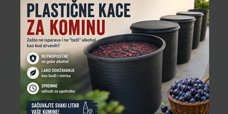 Plasticne kace za kominu prakticno resenje za fermentaciju i cuvanje komine