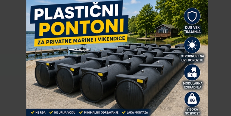 Plasticni pontoni za privatne marine i vikendice sve sto treba da znate pre kupovine