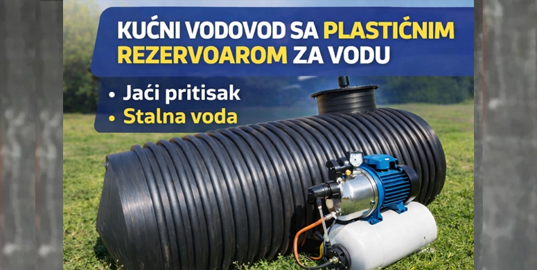 Plasticni rezervoari za vodu kucni vodovod kako obezbediti stalni pritisak u sistemu