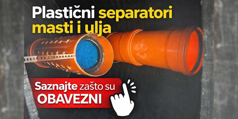 Plasticni separatori masti i ulja profesionalno i dugotrajno resenje za zastitu kanalizacionog sistema