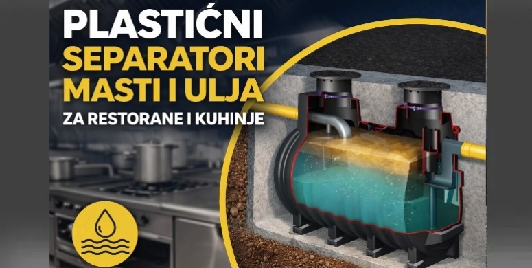 Plasticni separatori masti i ulja za restorane i kuhinje