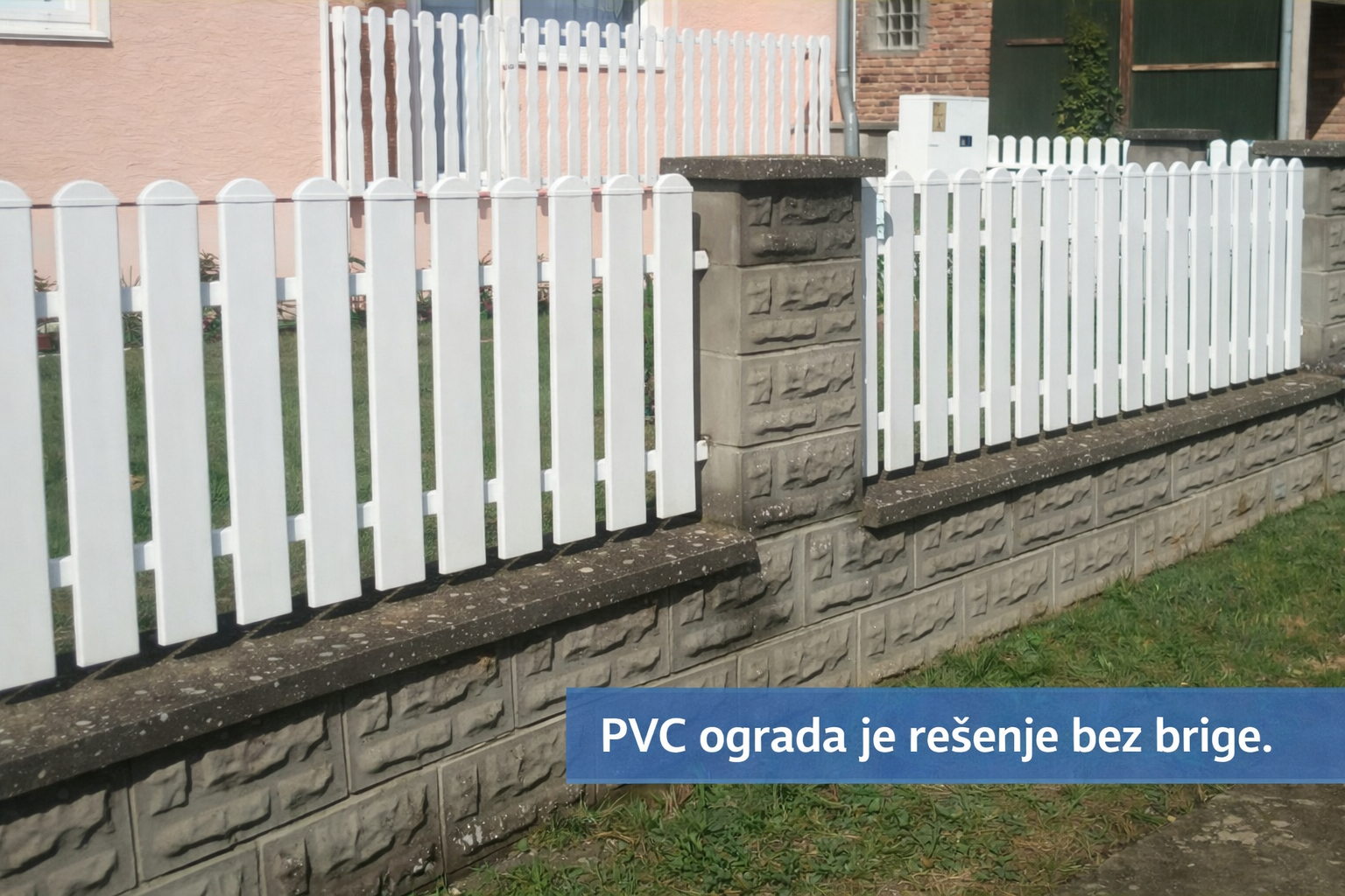 plasticna pvc ograda za dvoriste