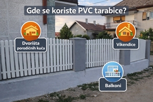 pvc tarabice upotreba